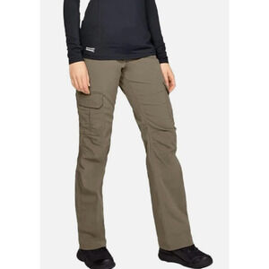 Women's UNDER ARMOUR STORM CARGO PANTS Stretch Waist WATER RESIST Size 8